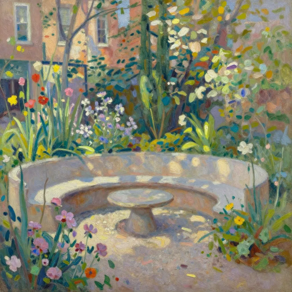 Urban spring garden design