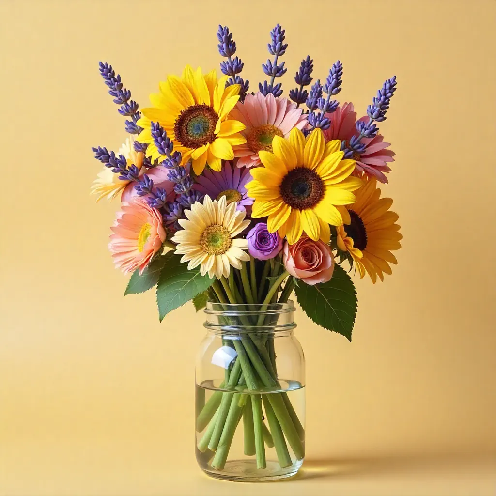 Seasonal flower arrangement
